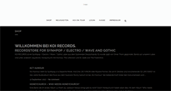 Desktop Screenshot of koi-records.de