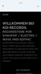 Mobile Screenshot of koi-records.de