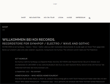 Tablet Screenshot of koi-records.de